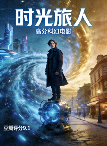 电影《时光旅人》海报 - 高分科幻电影，豆瓣评分9.1