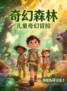 动画剧《奇幻森林》海报 - 儿童奇幻冒险，IMDb评分8.1